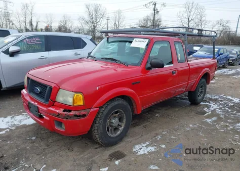 2004 Ford Ranger Edge z USA, uszkodzony, nr VIN 1FTYR14E54PA37871